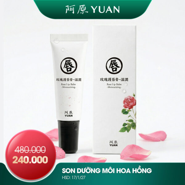 [SẢN PHẨM DATE NGẮN DƯỚI 1 NĂM] SON DƯỠNG MÔI HOA HỒNG
