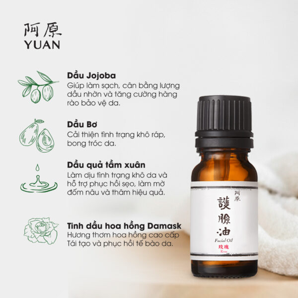 DẦU DƯỠNG DA MẶT HOA HỒNG (KHÔNG BAO BÌ NGOÀI) - Ảnh 3