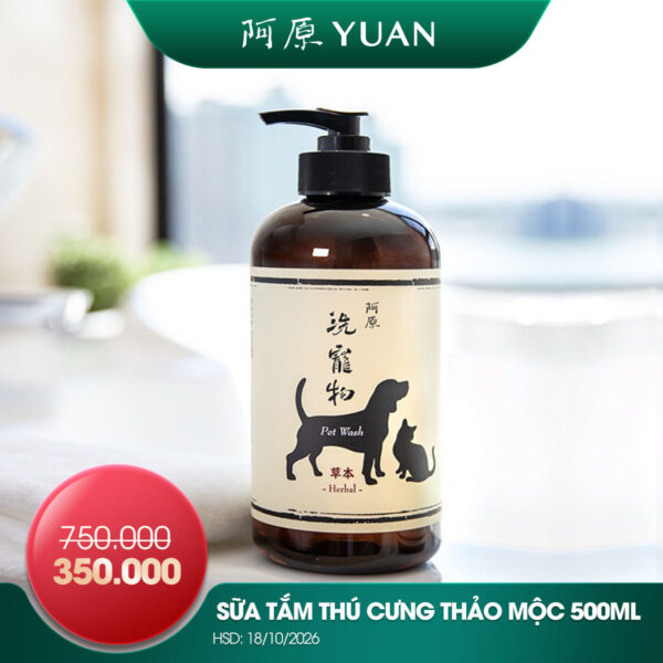 [SẢN PHẨM DATE NGẮN DƯỚI 6 THÁNG] SỮA TẮM THÚ CƯNG THẢO MỘC