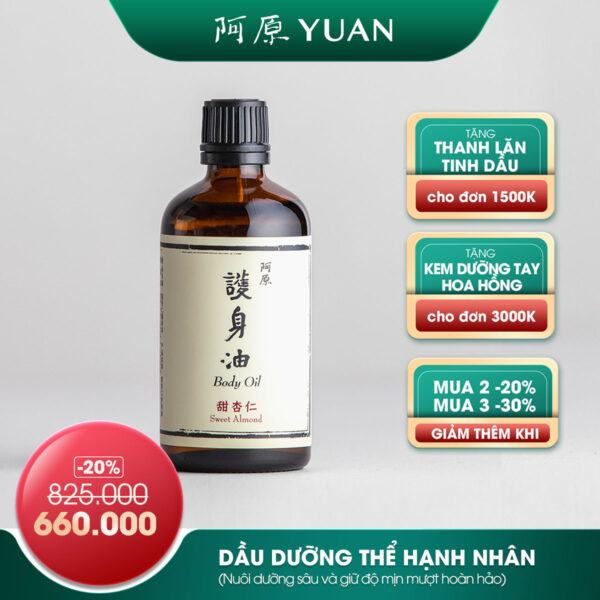 [SẢN PHẨM DATE NGẮN DƯỚI 12 THÁNG] DẦU DƯỠNG THỂ HẠNH NHÂN