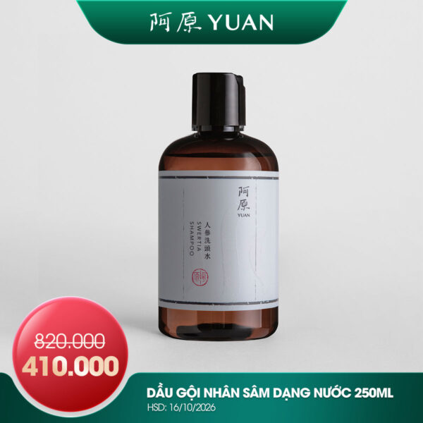 [SẢN PHẨM DATE NGẮN DƯỚI 6 THÁNG] DẦU GỘI NHÂN SÂM DẠNG NƯỚC