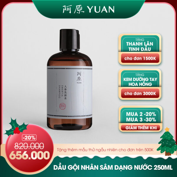 [YEAR END SALE] DẦU GỘI NHÂN SÂM DẠNG NƯỚC