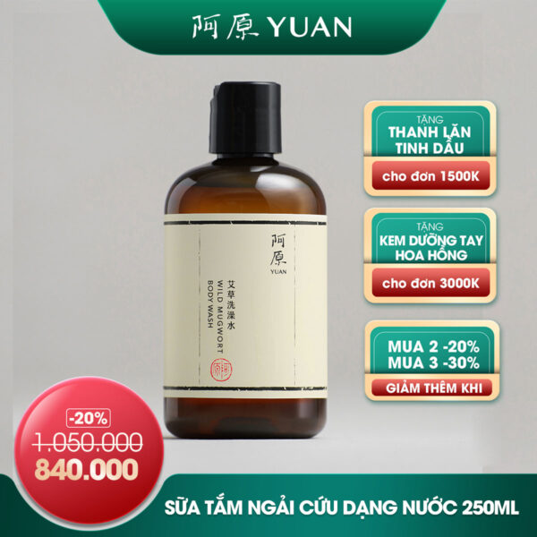 [SẢN PHẨM DATE NGẮN DƯỚI 12 THÁNG] SỮA TẮM NGẢI CỨU DẠNG NƯỚC DÒNG KINH ĐIỂN