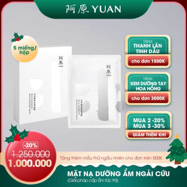 [YEAR END SALE] MẶT NẠ DƯỠNG ẨM NGẢI CỨU (HỘP 5 CÁI)